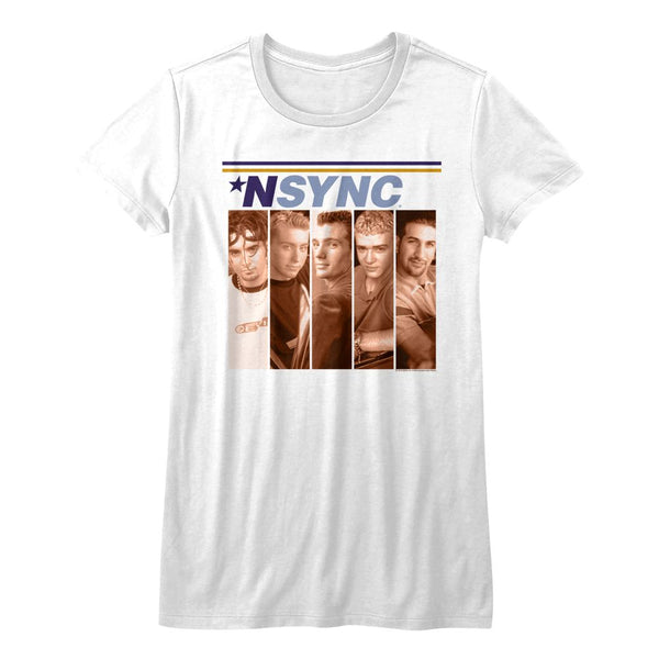 NSYNC-Boxes-White Ladies S/S Tshirt - Coastline Mall