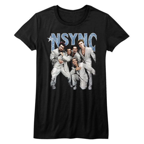 NSYNC-Strike A Pose-Black Ladies S/S Tshirt - Coastline Mall