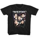 NSYNC-Heads-Black Toddler-Youth S/S Tshirt - Coastline Mall