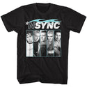 NSYNC-Blue Flame-Black Adult S/S Tshirt - Coastline Mall