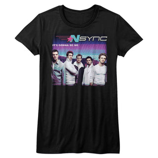 NSYNC-Gonna B Me-Black Ladies S/S Tshirt - Coastline Mall