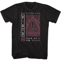 Panic At The Disco - Turn Up The Crazy Logo Black Short Sleeve Adult T-Shirt tee - Coastline Mall