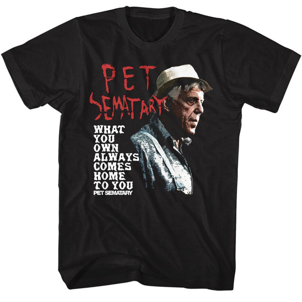 Pet Sematary-Pet Sematary What You Own-Black Adult S/S Tshirt - Coastline Mall
