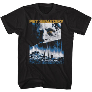 Pet Sematary-Pet Sematary 3 Color Poster-Black Adult S/S Tshirt