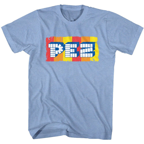 Pez-Logo-Light Blue Heather Adult S/S Tshirt - Coastline Mall