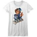 Pez-Vintage Pez Girl-White Ladies S/S Tshirt - Coastline Mall