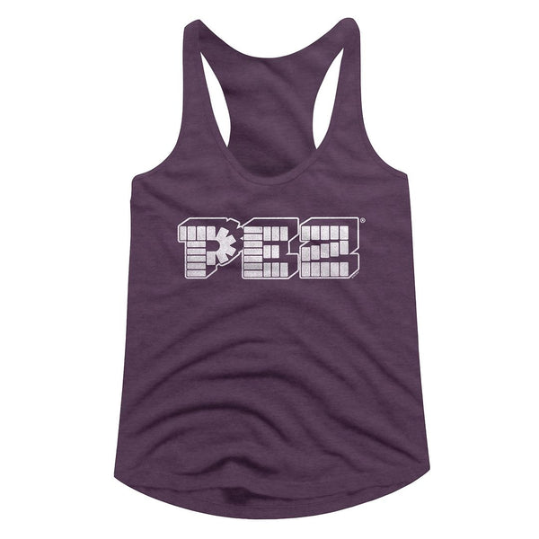 Pez-Monochrome Pez-Aubergine Heather Ladies  Racerback - Coastline Mall