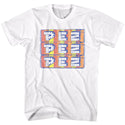 Pez Stacked Pez Logo White Adult Short Sleeve T-Shirt tee - Coastline Mall