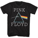 Pink Floyd - Prism Logo Black Adult Short Sleeve T-Shirt tee - Coastline Mall