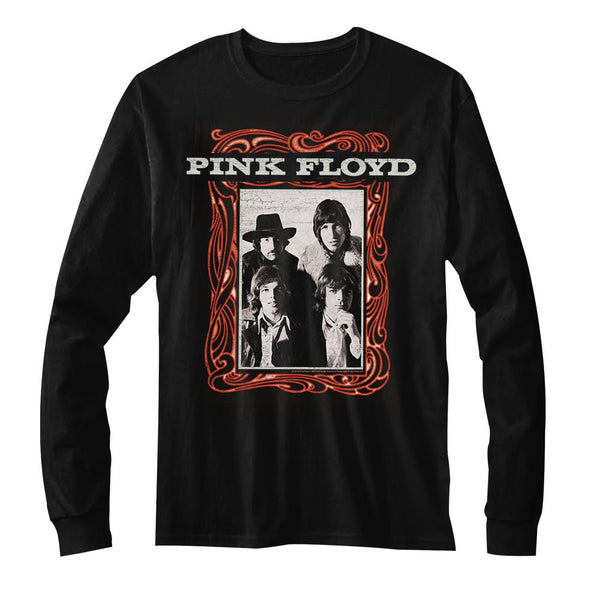 Pink Floyd - Point Me To The Sky Logo Black Long Sleeve Adult T-Shirt tee - Coastline Mall