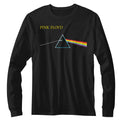 Pink Floyd - DSOTM Simple Logo Black Long Sleeve Adult T-Shirt tee - Coastline Mall