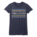 Pink Floyd-Pink Floyd Rainbows-Navy Ladies S/S Tshirt - Coastline Mall