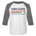 Pink Floyd-Dsotm-White Heather/Premium Heather Adult 3/4 Sleeve Raglan - Coastline Mall