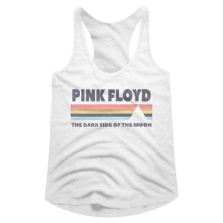 Pink Floyd-Dsotm-White Ladies Racerback - Coastline Mall