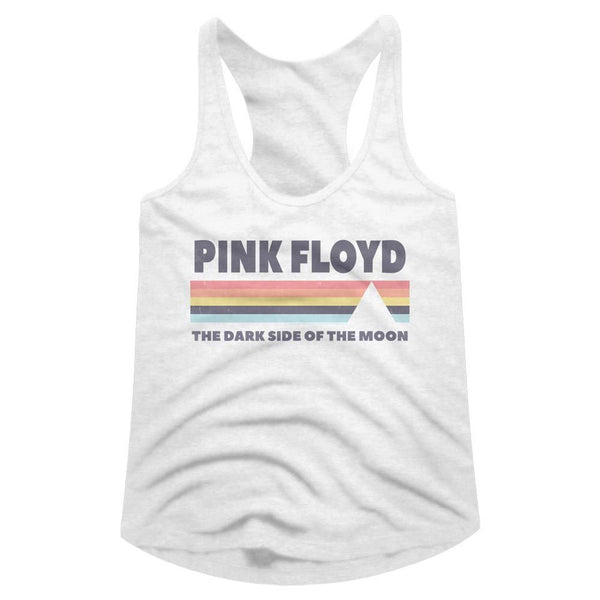 Pink Floyd-Dsotm-White Ladies Racerback - Coastline Mall