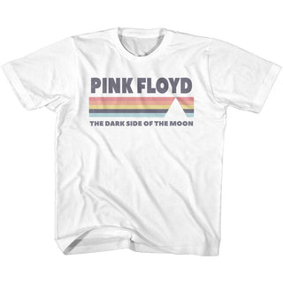 Pink Floyd - Dark Side of the Moon Logo White Short Sleeve Toddler-Youth T-Shirt tee - Coastline Mall