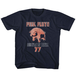 Pink Floyd-Tour77-Navy Toddler-Youth S/S Tshirt - Coastline Mall