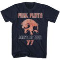Pink Floyd-Tour 77-Navy Adult S/S Tshirt - Coastline Mall