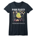 Pink Floyd-Pinkfloyd-Navy Ladies S/S Tshirt - Coastline Mall