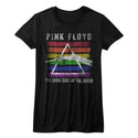 Pink Floyd-Rainbow-Black Ladies S/S Tshirt - Coastline Mall