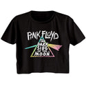 Pink Floyd-Dark Side Gradient-Black Ladies S/S Festival Cali Crop - Coastline Mall
