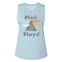 Pink Floyd-Pink Floyd-Stonewash Denim Ladies Muscle Tank - Coastline Mall