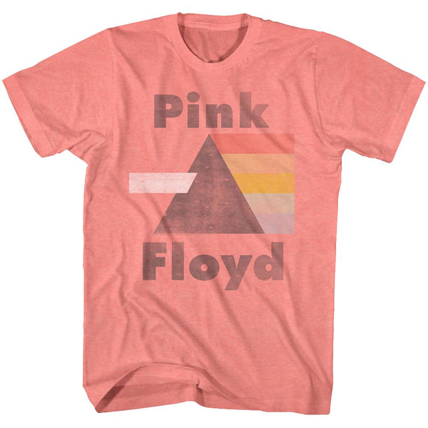 Pink Floyd-Pink Floyd-Coral Silk Heather Adult S/S Tshirt - Coastline Mall