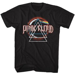 Pink Floyd-Triangle Triad-Black Adult S/S Tshirt - Coastline Mall