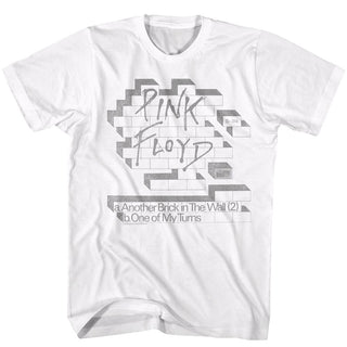 Pink Floyd-Light Bricks-White Adult S/S Tshirt - Coastline Mall