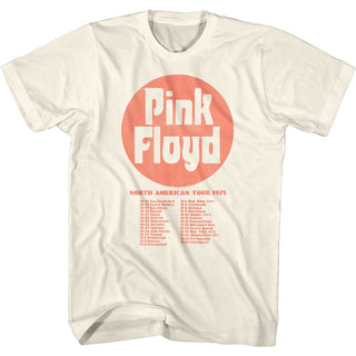 Pink Floyd-Frontdates-Natural Adult S/S Tshirt - Coastline Mall