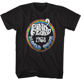 Pink Floyd-Rainbow Tour-Black Adult S/S Tshirt - Coastline Mall