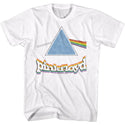 Pink Floyd-Rainbow Prism W/Logo-White Adult S/S Tshirt - Coastline Mall