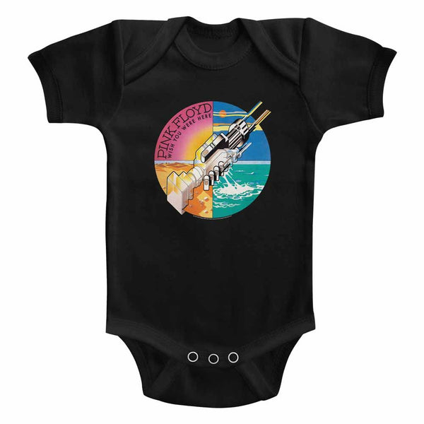 Pink Floyd - WYWH Hands | Black S/S Infant Bodysuit - Coastline Mall