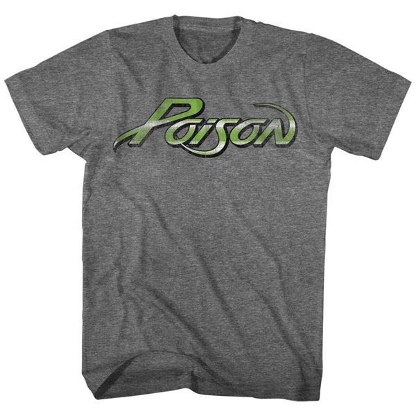 Poison-Logo-Graphite Heather Adult S/S Tshirt - Coastline Mall
