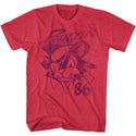 Poison-Poison86-Cherry Heather Adult S/S Tshirt - Coastline Mall