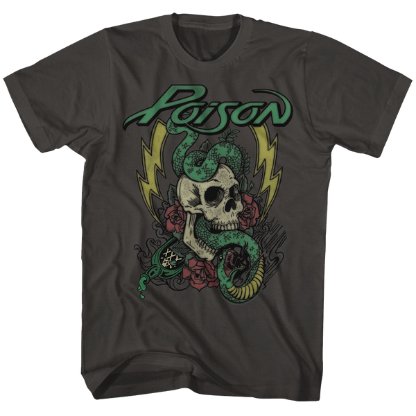 Poison-Colored Tattoo-Smoke Adult S/S Tshirt - Coastline Mall