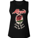 Poison - Every Rose has Its Thorn Logo Black Ladies Muscle Tank T-Shirt tee  - Coastline Mall