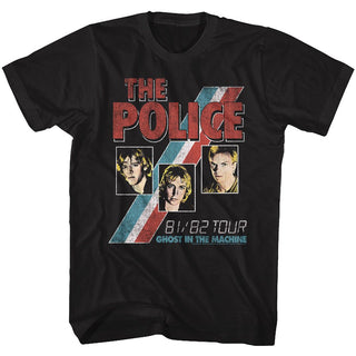 The Police-Ghost In The Machine-Black Adult S/S Tshirt - Coastline Mall
