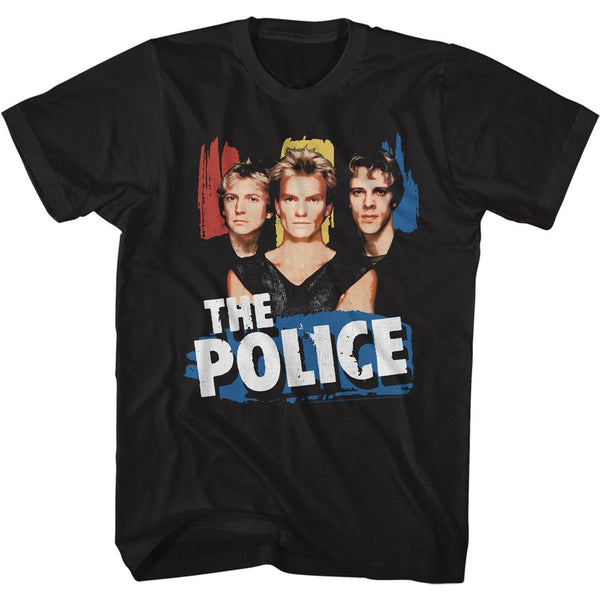 The Police-Thepopo-Black Adult S/S Tshirt - Coastline Mall