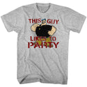 Popeye-Partee-Gray Heather Adult S/S Tshirt - Coastline Mall