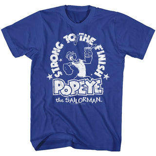 Popeye-Whiteness-Royal Heather Adult S/S Tshirt - Coastline Mall