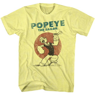 Popeye-Still4Sail-Yellow Heather Adult S/S Tshirt - Coastline Mall