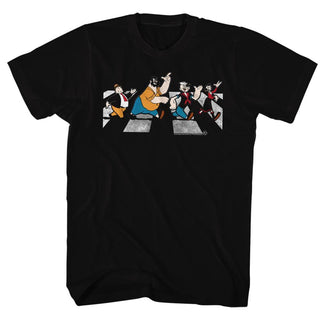 Popeye-Crosswalk-Black Adult S/S Tshirt - Coastline Mall