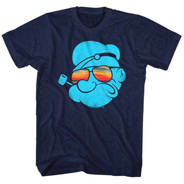 Popeye-Aviators-Navy Adult S/S Tshirt - Coastline Mall