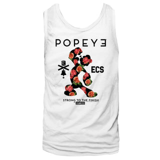 Popeye-Flowerman-White Adult Tank - Coastline Mall