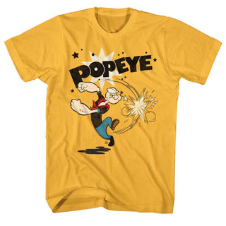 Popeye-Punch-Ginger Adult S/S Tshirt - Coastline Mall
