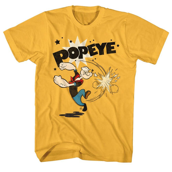 Popeye-Punch-Ginger Adult S/S Tshirt - Coastline Mall