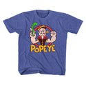 Popeye-Spinach-Vintage Royal Toddler-Youth S/S Tshirt - Coastline Mall