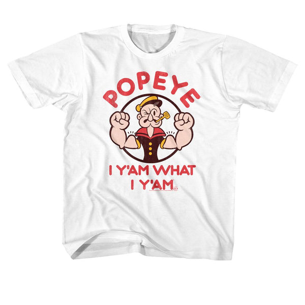 Popeye-Yam-White Toddler-Youth S/S Tshirt - Coastline Mall