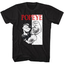 Popeye-Popeye Box-Black Adult S/S Tshirt